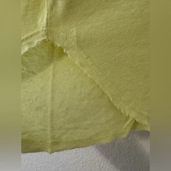 NWT Revolve Bobi Pale Yellow Long Sleeve Shirt M - Picture 5 of 5